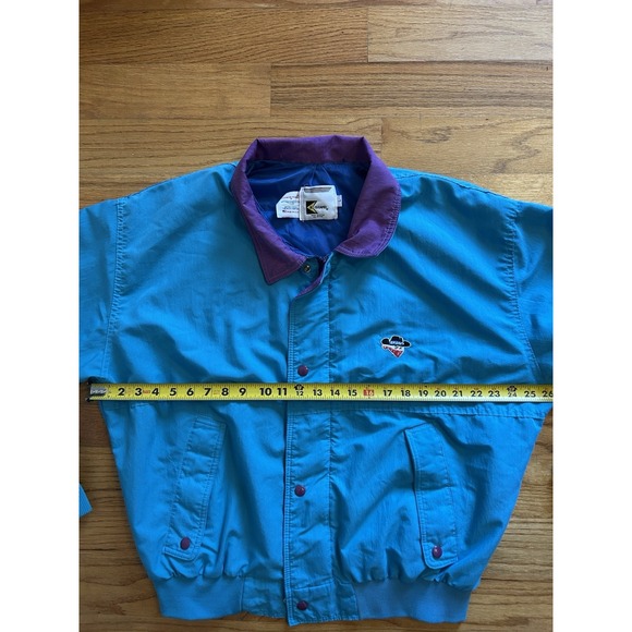 RARE Vintage Skoal Bandit KBrand Racing Jacket USA Large NASCAR Cowboy 80s Green - Picture 5 of 11